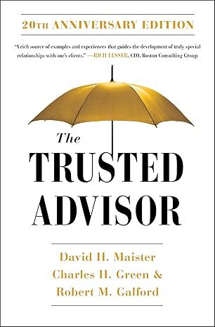 Book titled: The Trusted Advisor