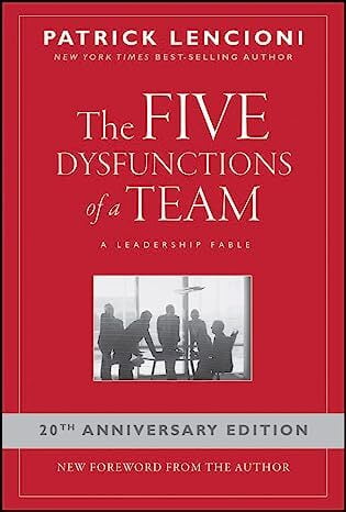 Book titled, The Five Dysfunctions of a Team