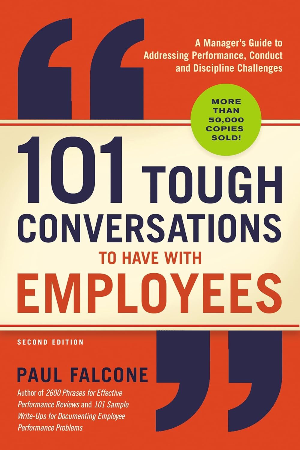 Book titled: 101 Tough Conversations