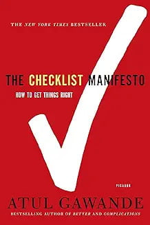 Book titled, The Checklist Manifesto