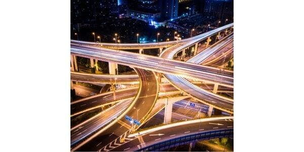 intersecting and connecting roads