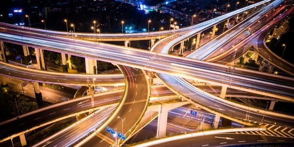 Intersecting and connecting roads